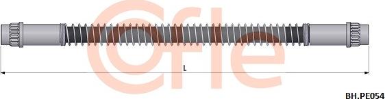 Cofle 92.BH.PE054 - Тормозной шланг autospares.lv