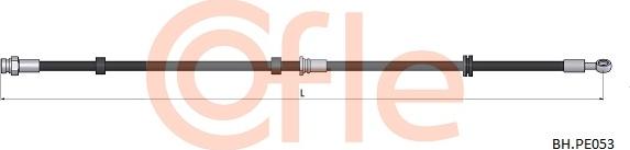 Cofle 92.BH.PE053 - Тормозной шланг autospares.lv