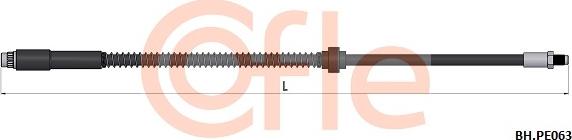 Cofle 92.BH.PE063 - Тормозной шланг autospares.lv