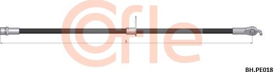 Cofle 92.BH.PE018 - Тормозной шланг autospares.lv