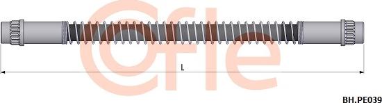 Cofle 92.BH.PE039 - Тормозной шланг autospares.lv