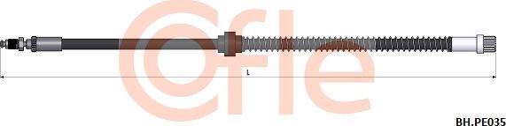 Cofle 92.BH.PE035 - Тормозной шланг autospares.lv