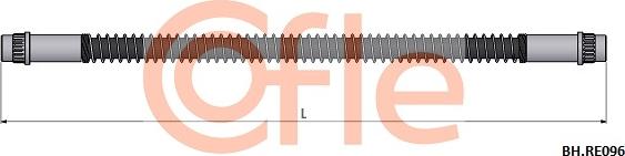 Cofle 92.BH.RE096 - Тормозной шланг autospares.lv