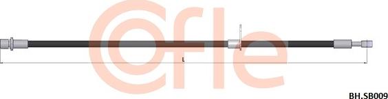 Cofle 92.BH.SB009 - Тормозной шланг autospares.lv