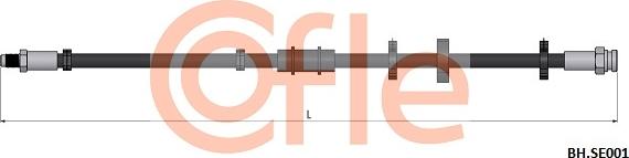 Cofle 92.BH.SE001 - Тормозной шланг autospares.lv