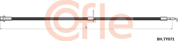 Cofle 92.BH.TY071 - Тормозной шланг autospares.lv