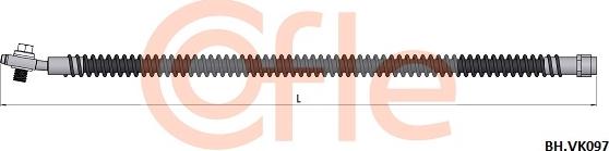 Cofle 92.BH.VK097 - Тормозной шланг autospares.lv