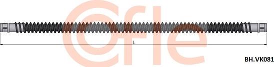 Cofle 92.BH.VK081 - Тормозной шланг autospares.lv