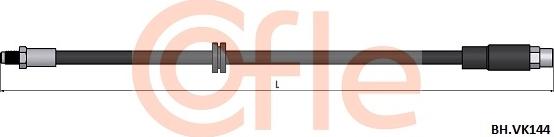 Cofle 92.BH.VK144 - Тормозной шланг autospares.lv