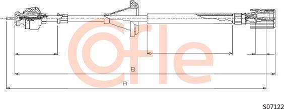 Cofle 92.S07122 - Тросик спидометра autospares.lv