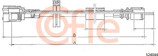 Cofle 92.S24044 - Тросик спидометра autospares.lv