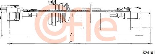 Cofle 92.S24101 - Тросик спидометра autospares.lv