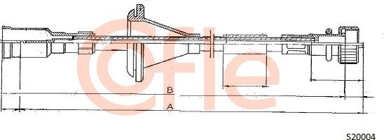 Cofle S20004 - Тросик спидометра autospares.lv