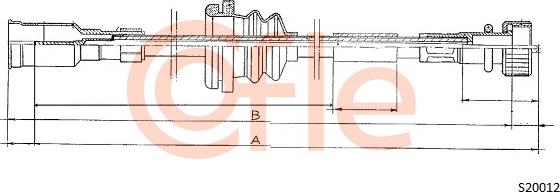 Cofle 92.S20012 - Тросик спидометра autospares.lv