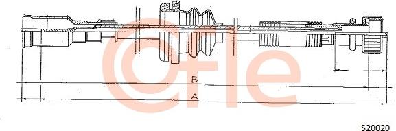 Cofle S20020 - Тросик спидометра autospares.lv