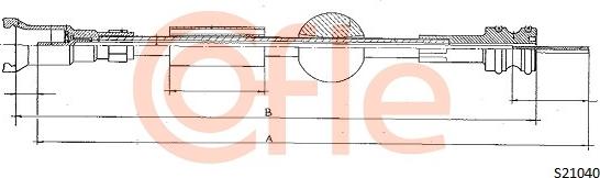 Cofle S21040 - Тросик спидометра autospares.lv