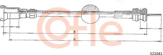 Cofle 92.S21041 - Тросик спидометра autospares.lv