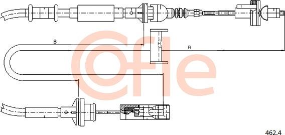 Cofle 462.4 - Трос, управление сцеплением autospares.lv