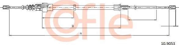 Cofle 92.10.9053 - Тросик, cтояночный тормоз autospares.lv