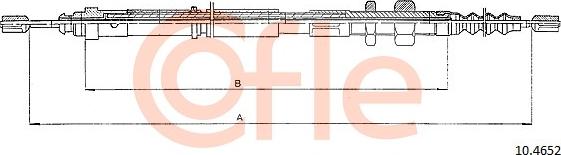 Cofle 92.10.4652 - Тросик, cтояночный тормоз autospares.lv