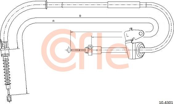 Cofle 92.10.4301 - Тросик, cтояночный тормоз autospares.lv