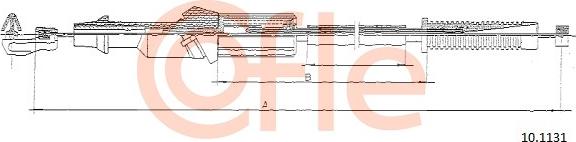 Cofle 10.1131 - Тросик газа autospares.lv