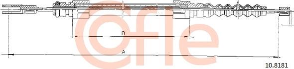 Cofle 92.10.8181 - Тросик, cтояночный тормоз autospares.lv