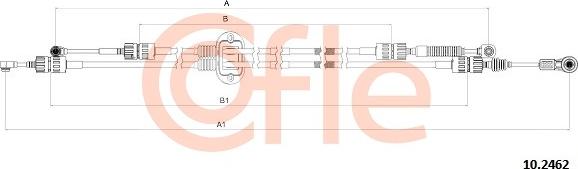 Cofle 92.10.2462 - Трос, наконечник, ступенчатая коробка передач autospares.lv