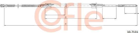 Cofle 92.10.7131 - Тросик, cтояночный тормоз autospares.lv