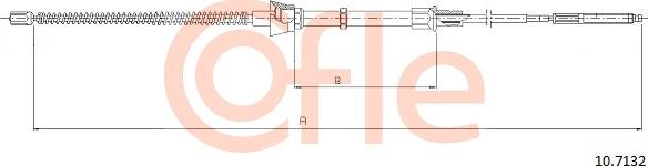 Cofle 92.10.7132 - Тросик, cтояночный тормоз autospares.lv