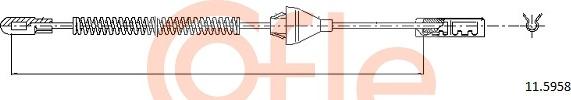 Cofle 11.5958 - Тросик, cтояночный тормоз autospares.lv