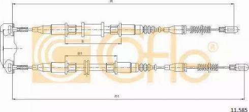 Parts-Mall PTC-042 - Тросик, cтояночный тормоз autospares.lv