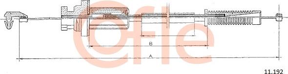 Cofle 11.192 - Тросик газа autospares.lv