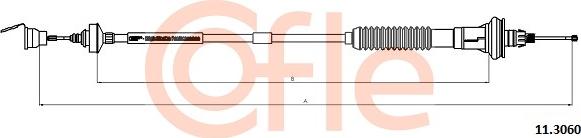 Cofle 11.3060 - Трос, управление сцеплением autospares.lv