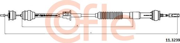 Cofle 11.3239 - Трос, управление сцеплением autospares.lv