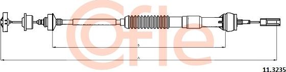 Cofle 11.3235 - Трос, управление сцеплением autospares.lv