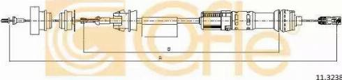 Cofle 11.3238 - Трос, управление сцеплением autospares.lv