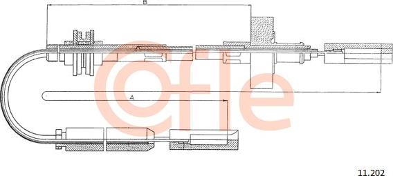 Cofle 11.202 - Трос, управление сцеплением autospares.lv