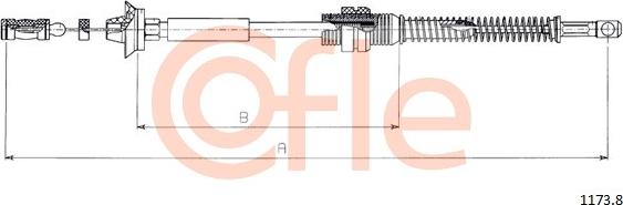 Cofle 1173.8 - Тросик газа autospares.lv