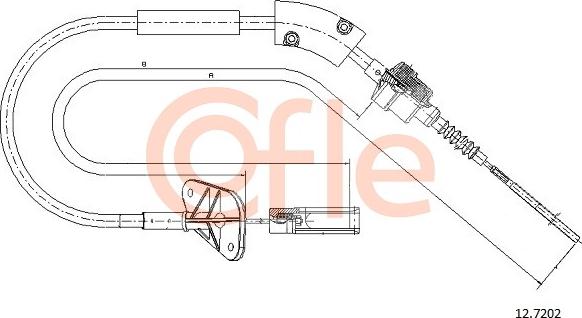 Cofle 92.12.7202 - Трос, управление сцеплением autospares.lv