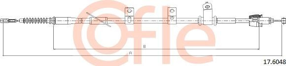 Cofle 17.6048 - Тросик, cтояночный тормоз autospares.lv