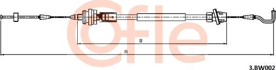 Cofle 92.3.BW002 - Тросик газа autospares.lv