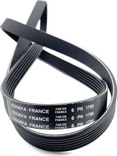 COGEFA France 6PK1700 - Поликлиновой ремень autospares.lv