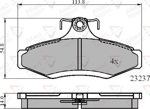 Comline ADB0495 - Тормозные колодки, дисковые, комплект autospares.lv