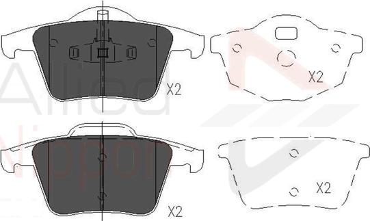 Comline ADB06027 - Тормозные колодки, дисковые, комплект autospares.lv