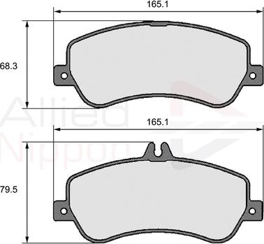 Comline ADB06138 - Тормозные колодки, дисковые, комплект autospares.lv