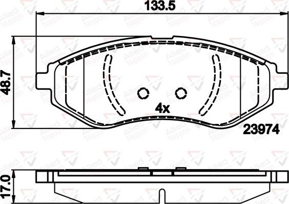 Comline ADB01598 - Тормозные колодки, дисковые, комплект autospares.lv