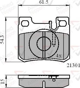 Comline ADB01067 - Тормозные колодки, дисковые, комплект autospares.lv