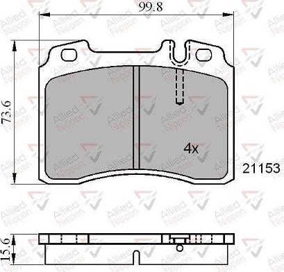 Comline ADB01006 - Тормозные колодки, дисковые, комплект autospares.lv