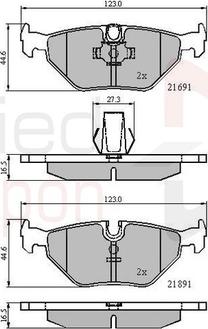 Comline ADB01011 - Тормозные колодки, дисковые, комплект autospares.lv